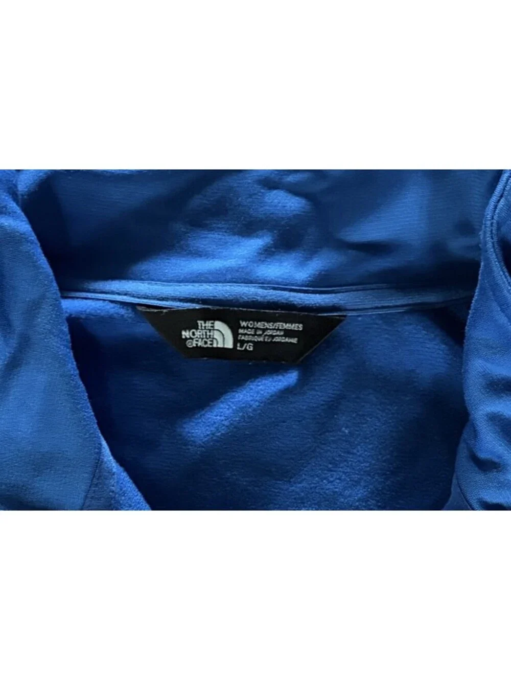 The North Face Bush’s Best Beans Women’s L Blue 1/4 Zip Pullover TNF Employee
